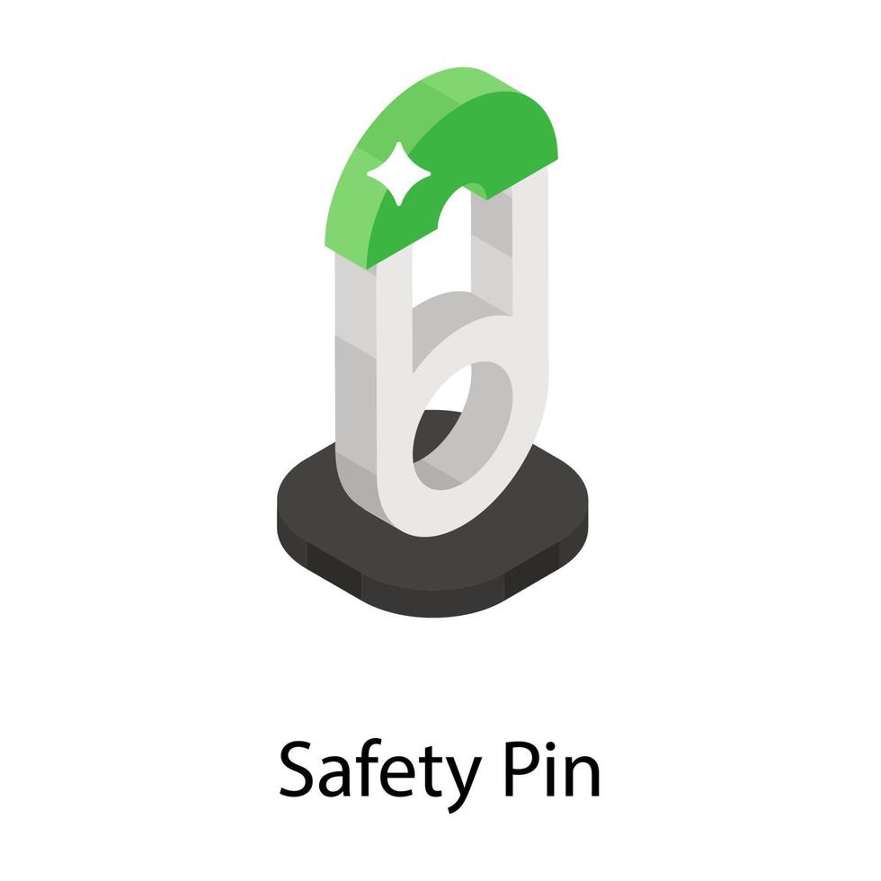 concepts de goupille de sécurité vecteur