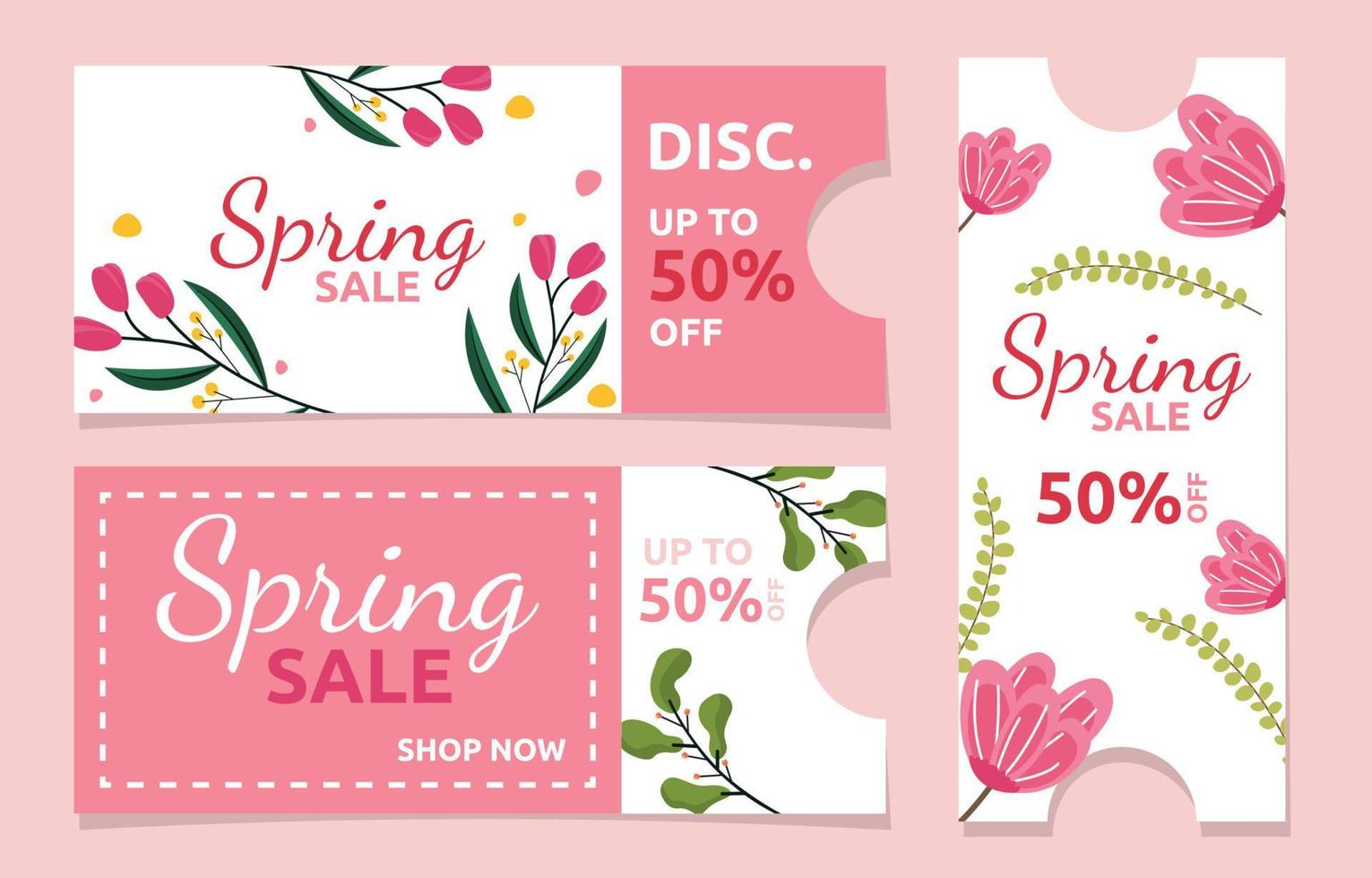 vente de printemps fleur saison florale marketing bannière entreprise vecteur