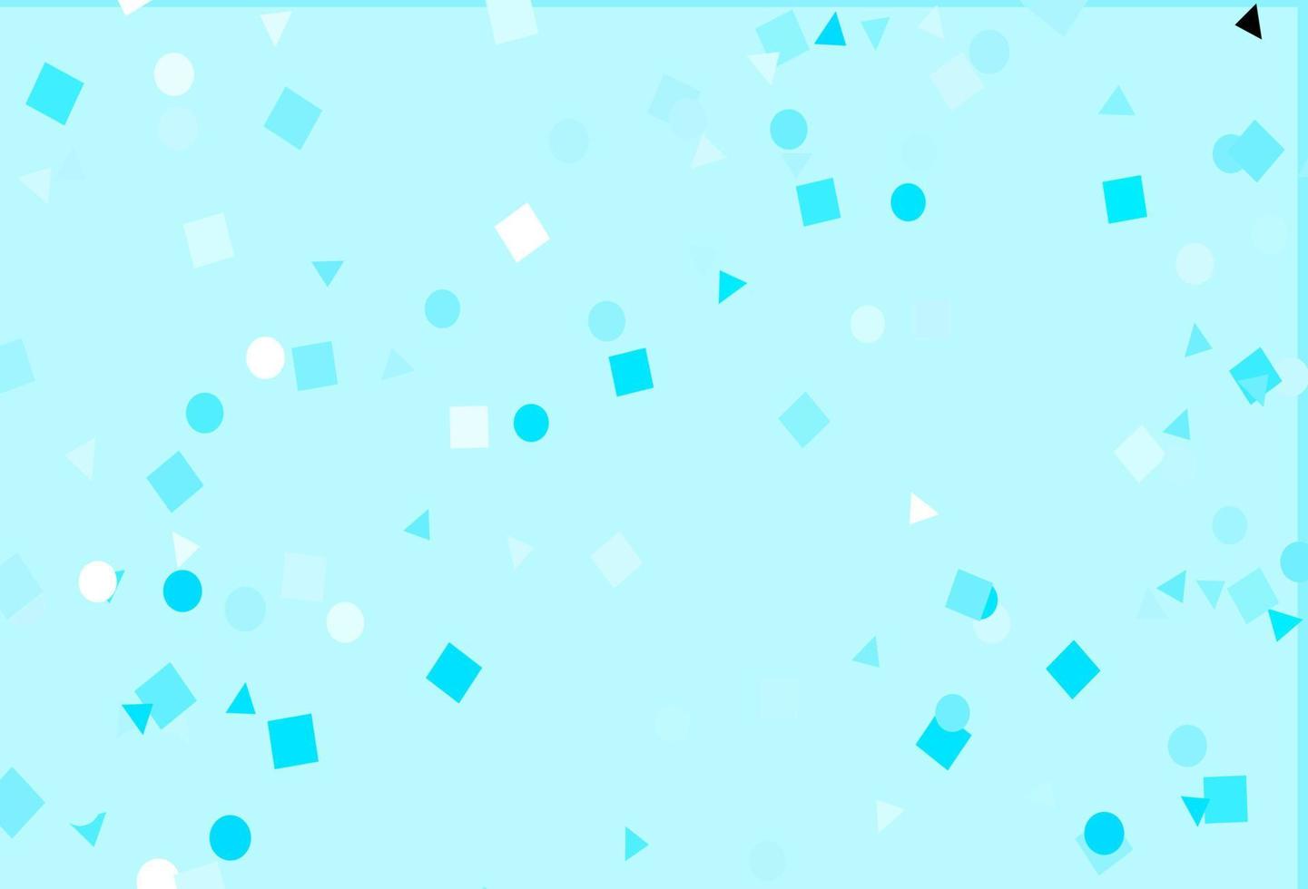 disposition vectorielle bleu clair avec des cercles, des lignes, des rectangles. vecteur