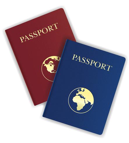 illustration vectorielle passeport vecteur