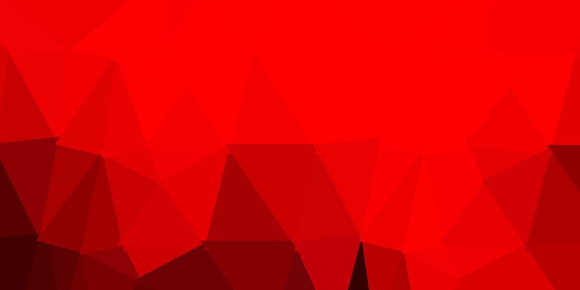 conception de mosaïque de triangle vecteur rouge foncé.
