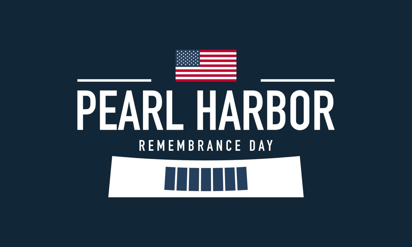 fond du jour du souvenir de Pearl Harbor. vecteur