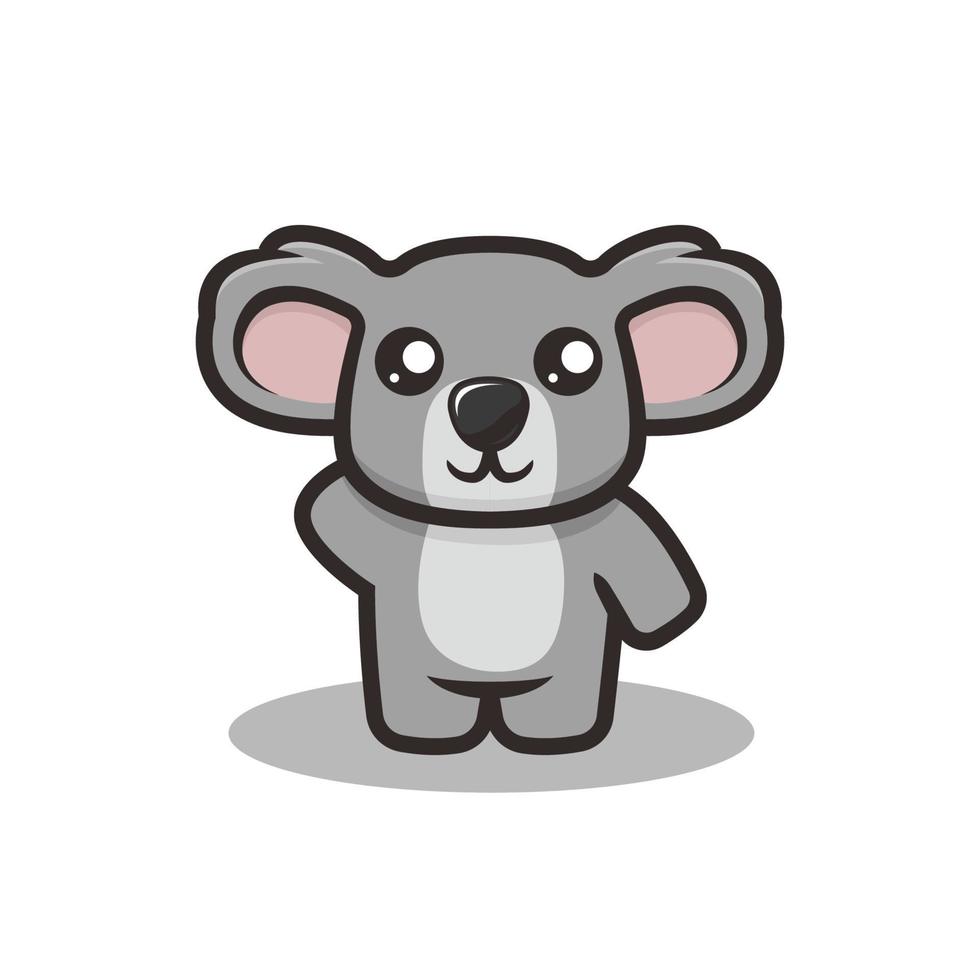 illustration vectorielle de mignon koala mascotte vecteur