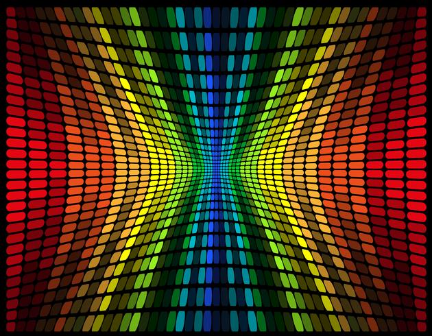illustration vectorielle abstraite égaliseur graphique multicolore vecteur