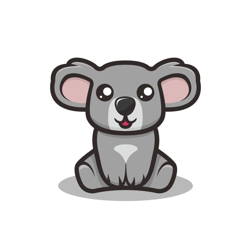 illustration vectorielle de mignon koala mascotte vecteur