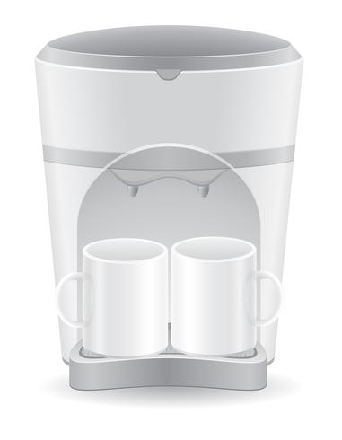 illustration vectorielle cafetière vecteur