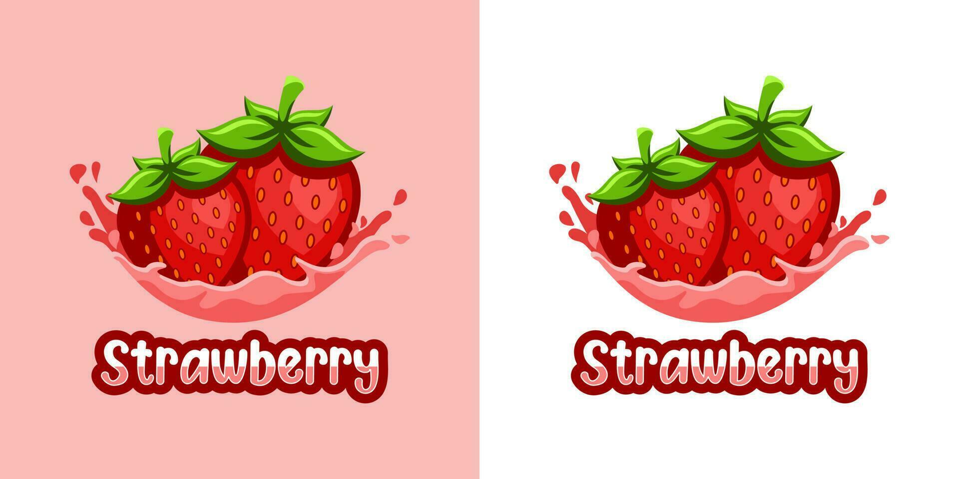 illustration vectorielle de fraise vecteur