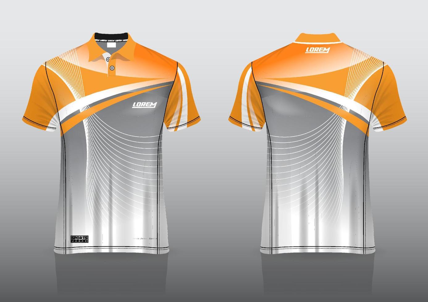 conception uniforme de polo pour les sports de plein air vecteur