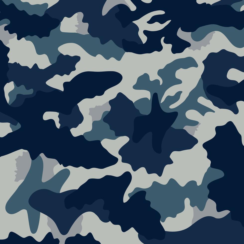 abstrait bleu marine mer armée océan champ rayures motif de camouflage fond militaire adapté au tissu imprimé vecteur