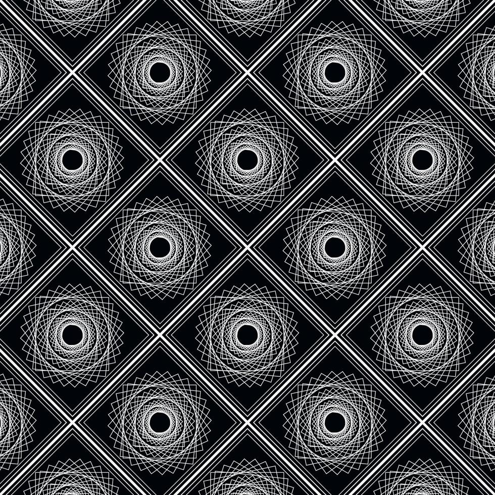 abstrait géométrique fractal spirographe motif traditionnel tribal fond sombre vecteur