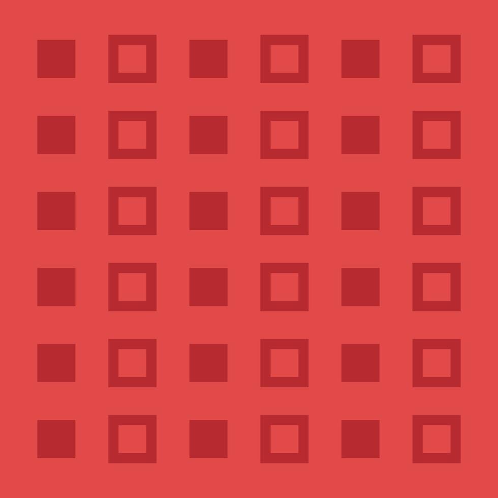 mignons formes carrées transparentes motif memphis fond rouge doux adapté aux vêtements imprimés vecteur