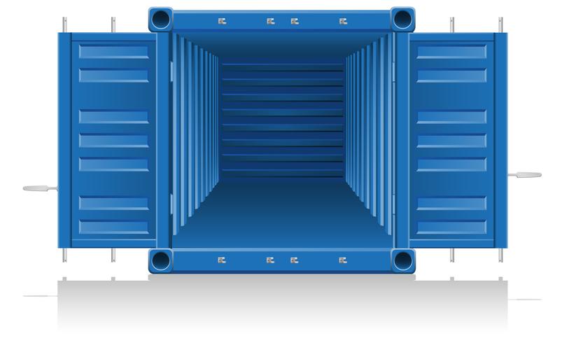 illustration vectorielle de conteneur de fret vecteur