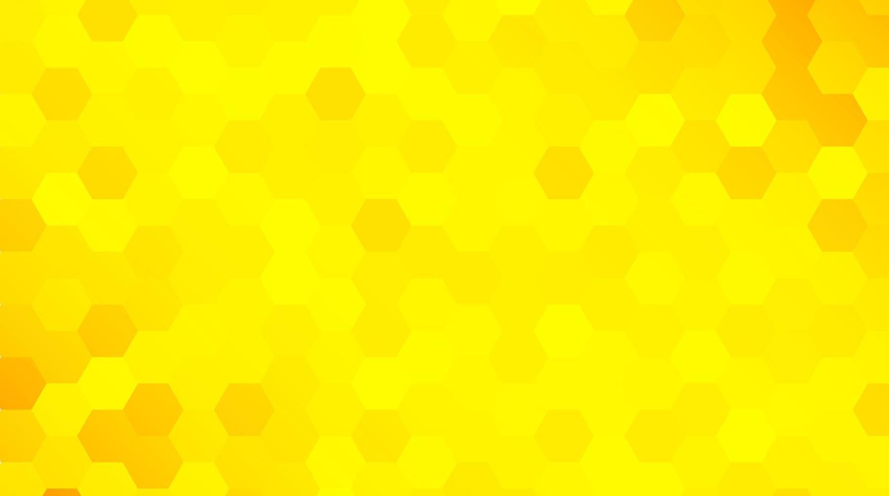 fond abstrait en nid d'abeille jaune, fond abstrait hexagones vecteur