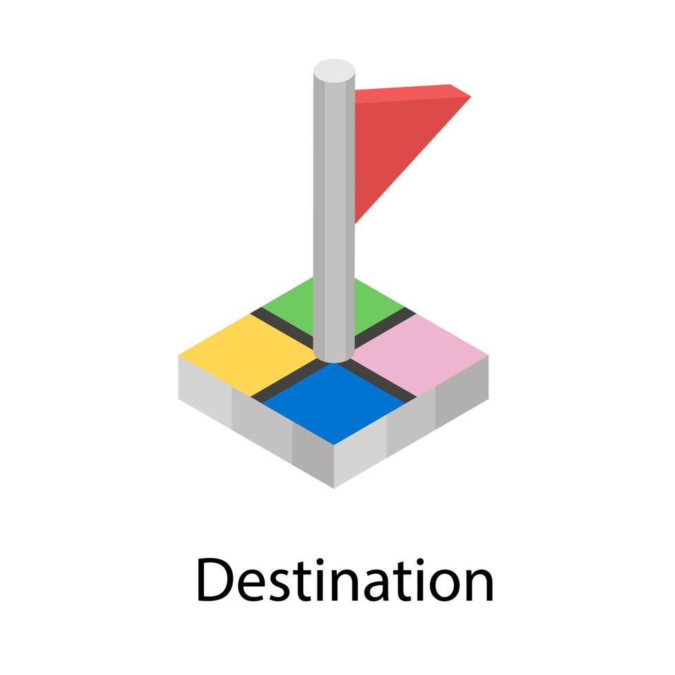 concepts de destination à la mode vecteur