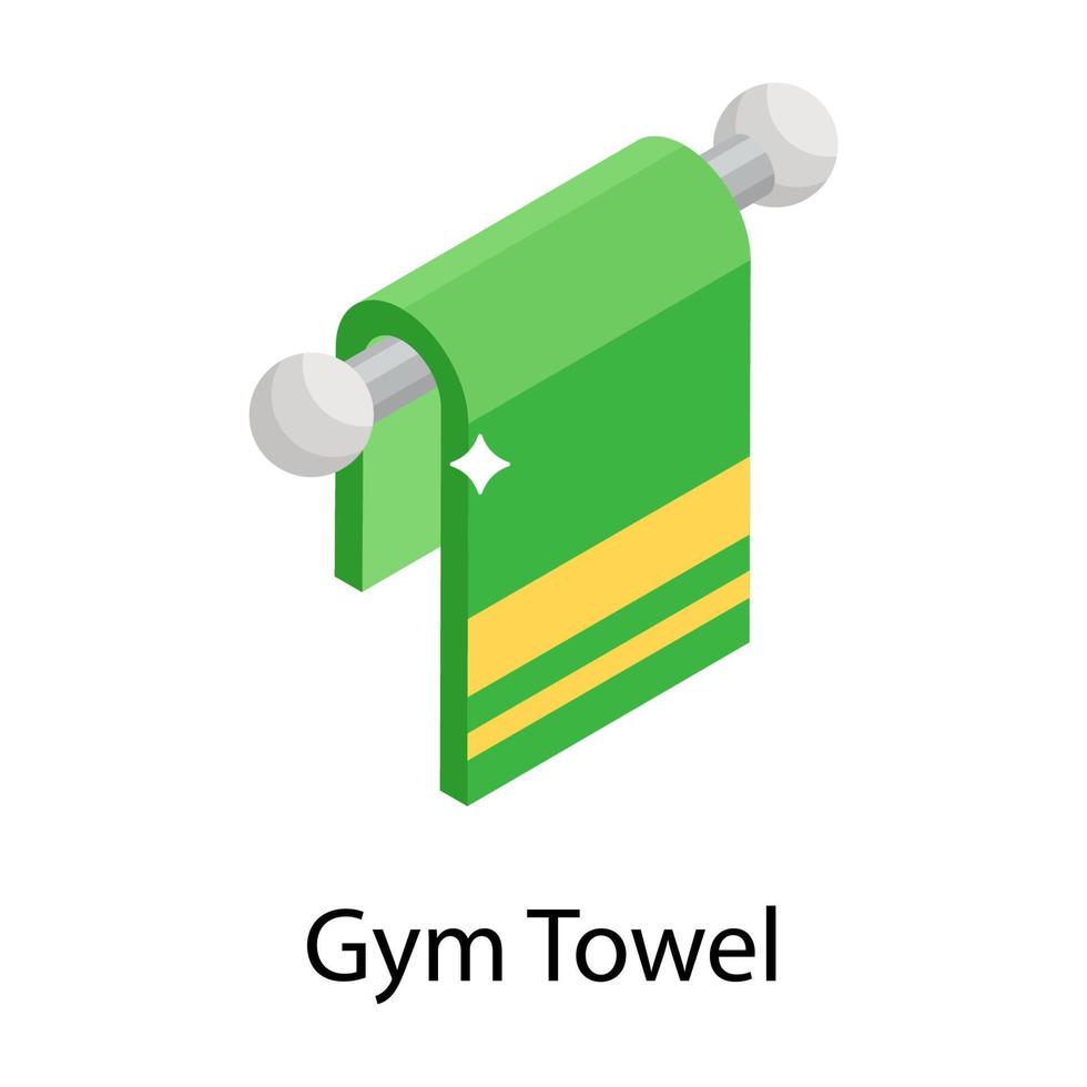 concepts de serviette de gym vecteur