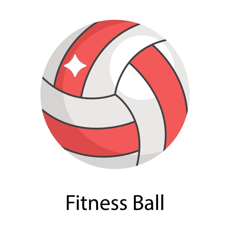 concepts de ballon de fitness vecteur