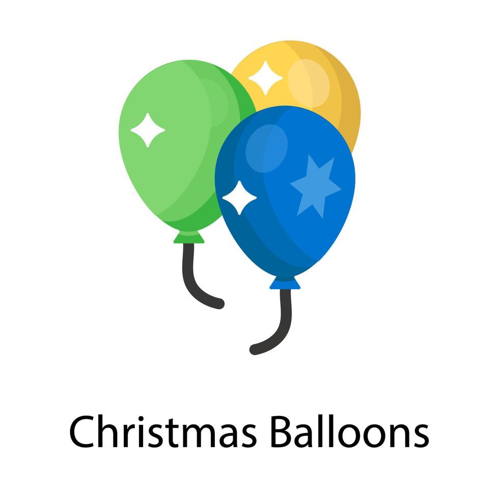 concepts de ballons de noël vecteur