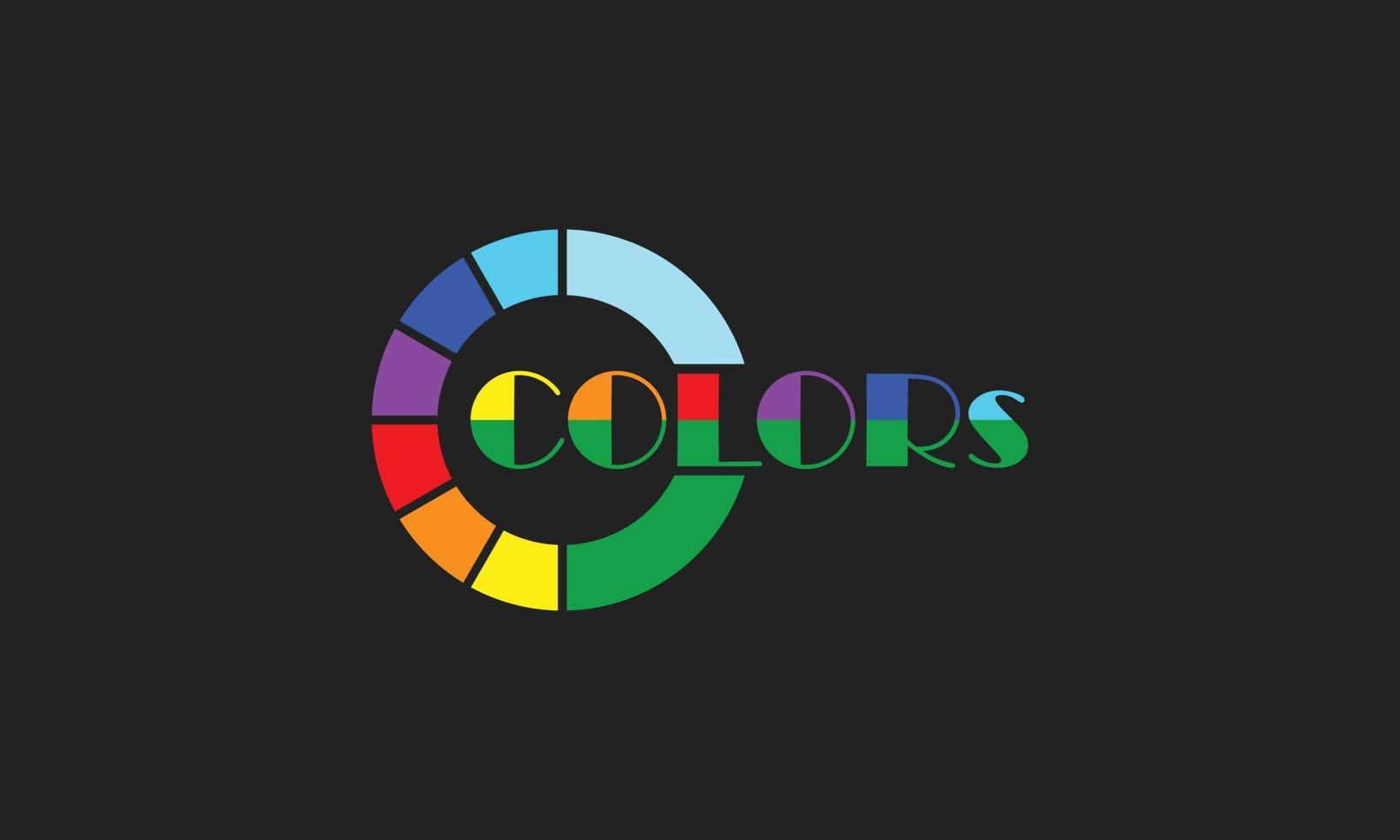 création de logo couleur. logo de couleur vectorielle vecteur