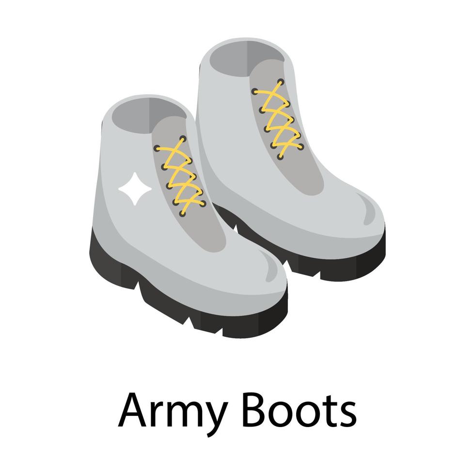 concepts de bottes de l'armée vecteur