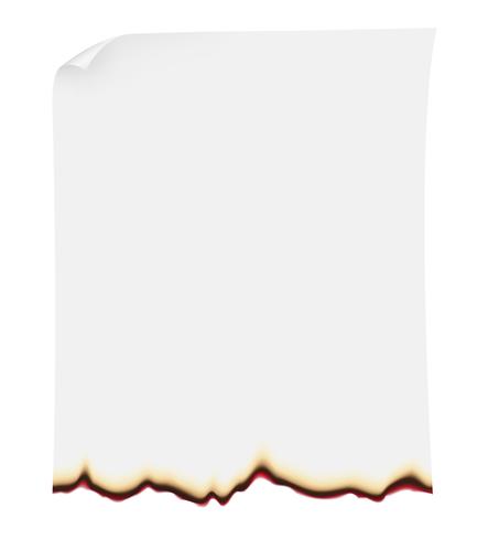 brûlant illustration vectorielle de papier vecteur