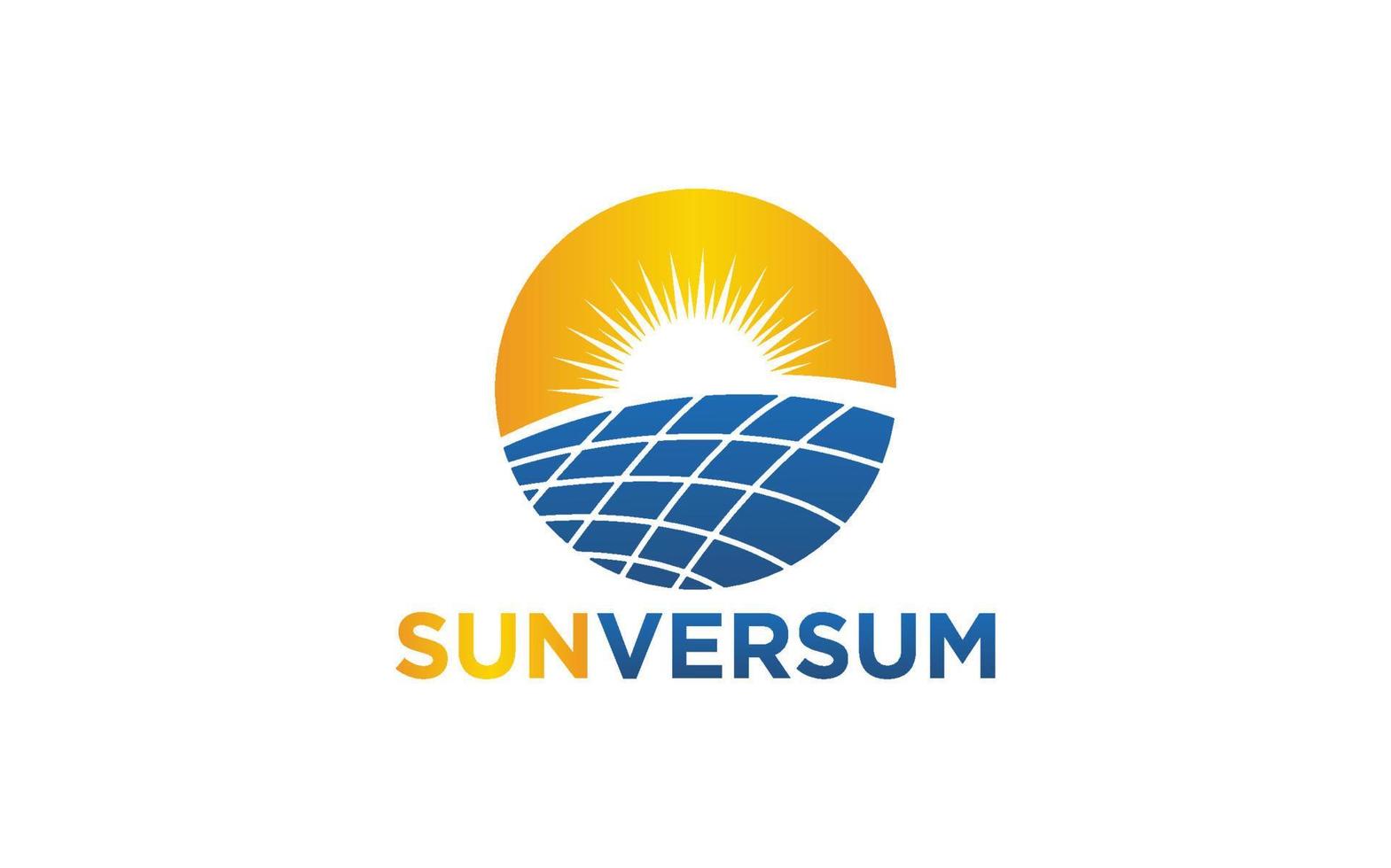 modèle vectoriel de logo d'énergie solaire, concepts créatifs de conception de logo d'énergie de panneau solaire