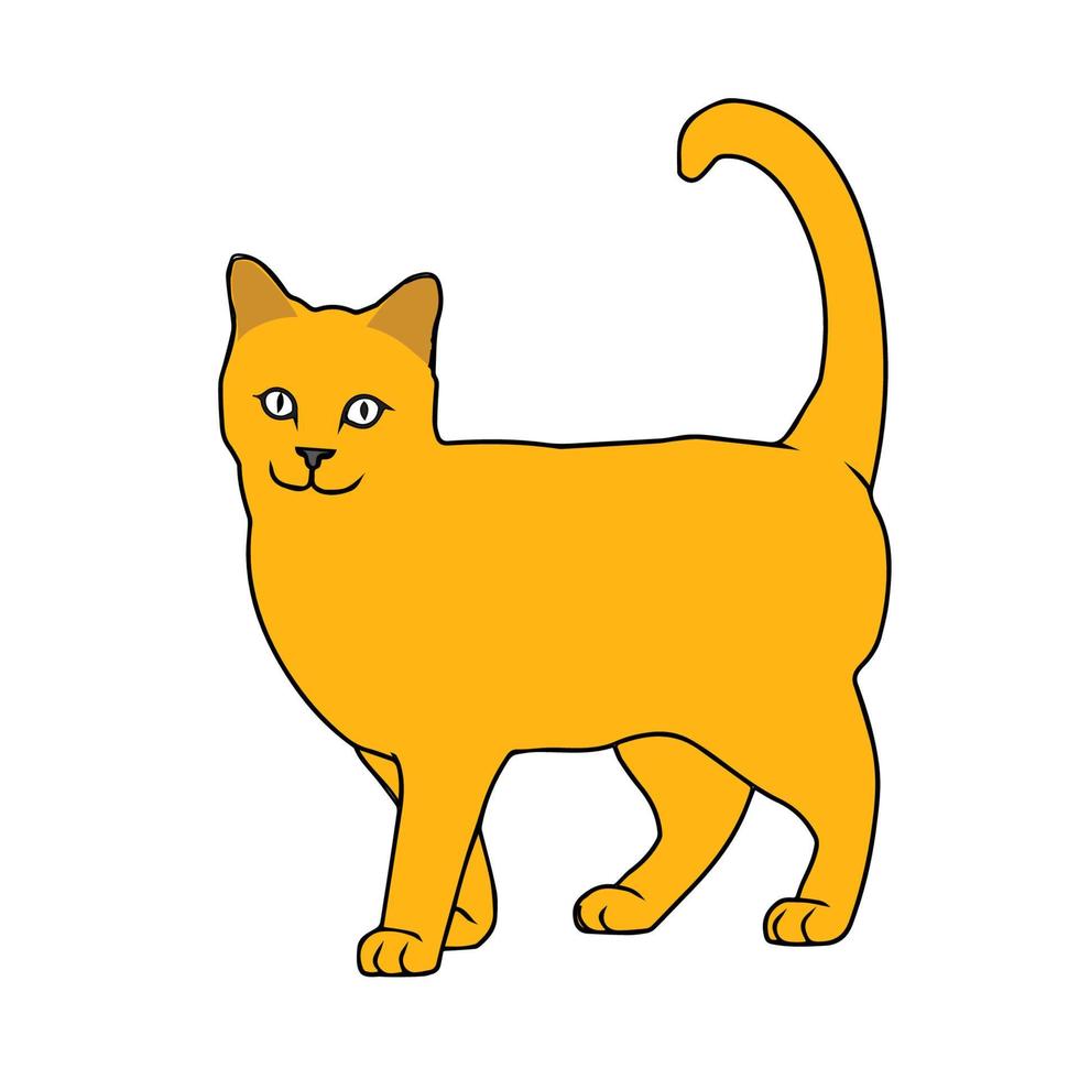 illustration de chat de vecteur