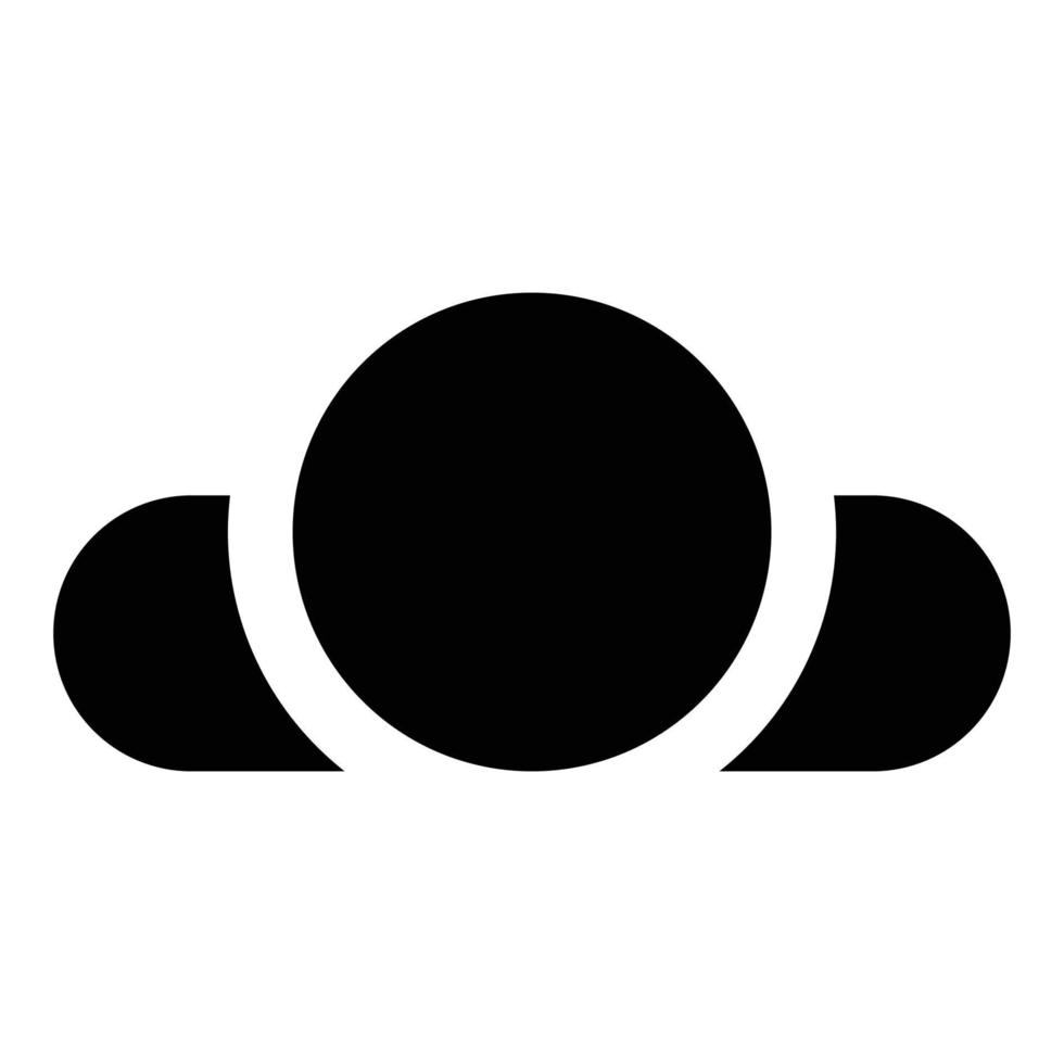homme allongé sur la vue arrière tête épaules icône illustration vectorielle de couleur noire image de style plat vecteur