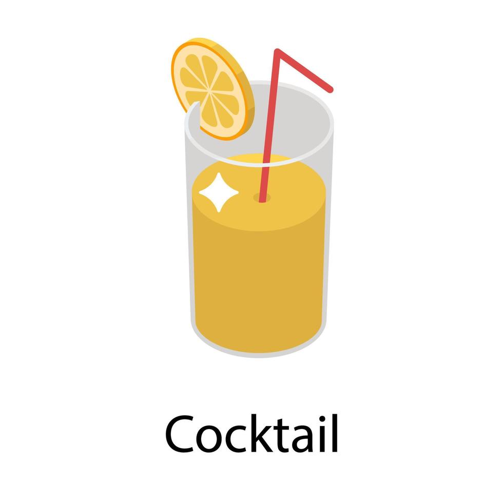 concepts de cocktails à la mode vecteur