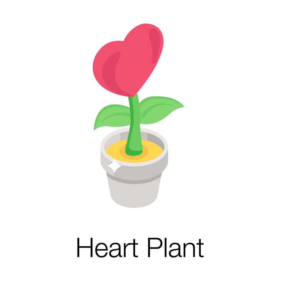 concepts de plantes cardiaques vecteur