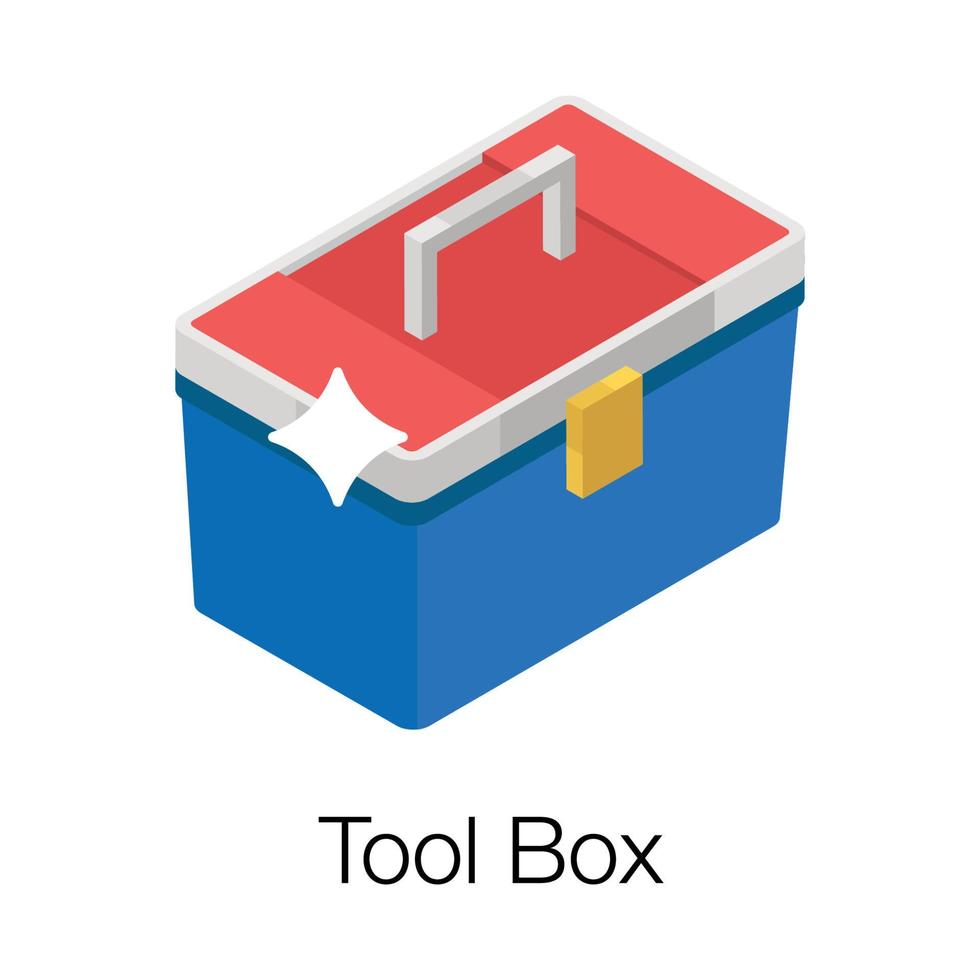 concepts de boîte à outils à la mode vecteur