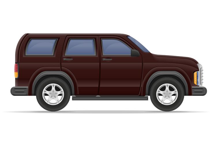 illustration vectorielle de voiture suv vecteur