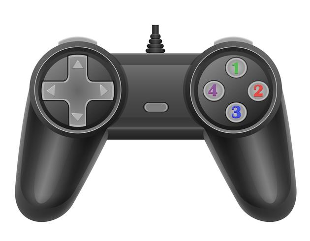 manette de jeu pour illustration vectorielle de console de jeu EPS 10 vecteur