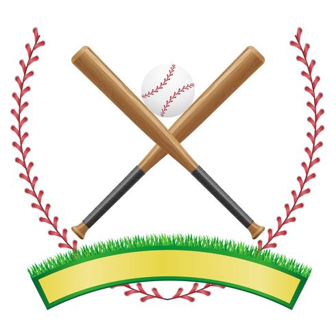 illustration vectorielle de baseball bannière emblème vecteur