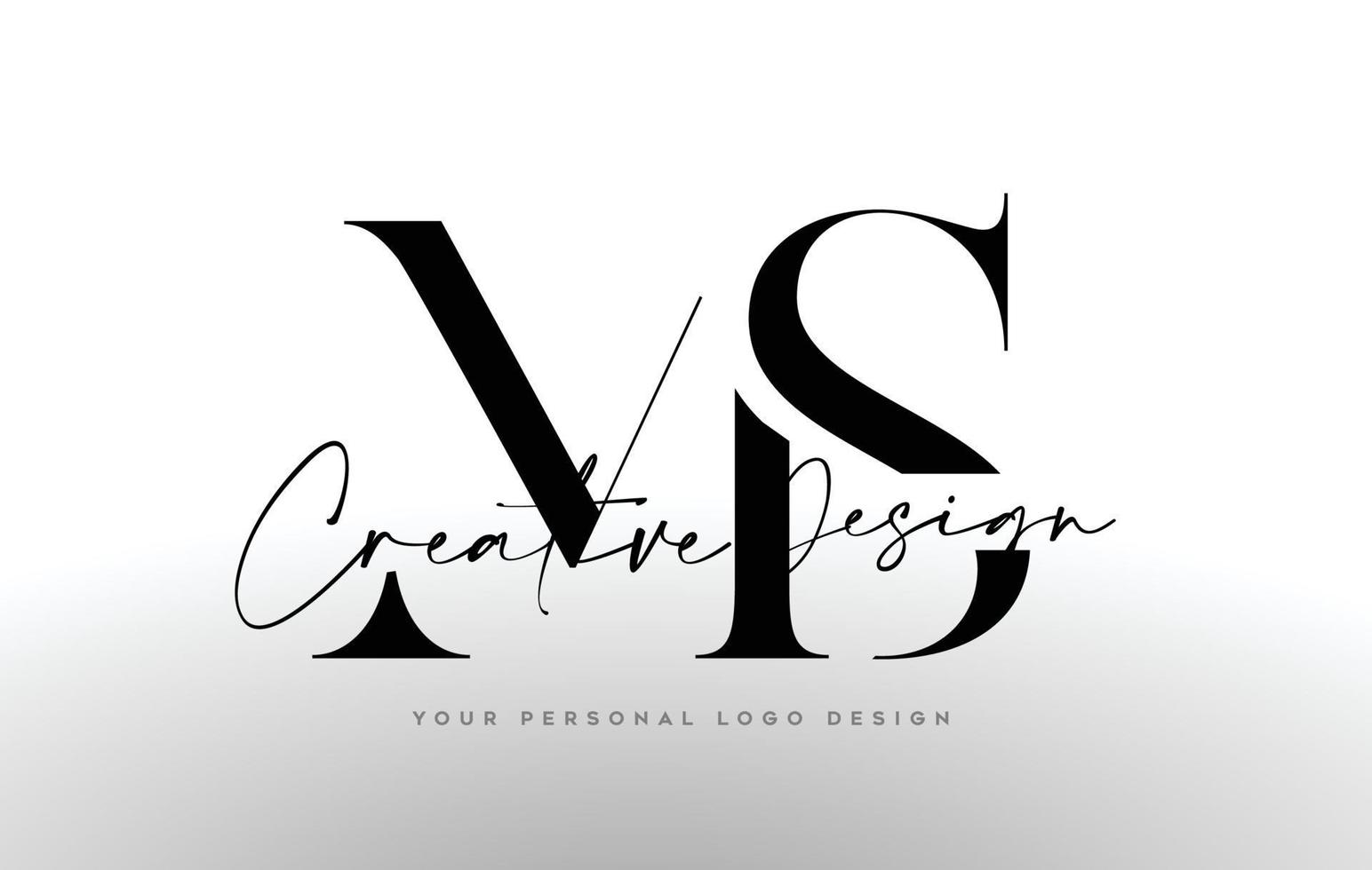 icône de conception de logo de lettre ms avec police serif et illustration vectorielle de lettres créatives unies vecteur
