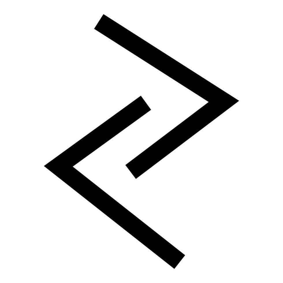jera rune année rendement récolte symbole icône illustration vectorielle de couleur noire image de style plat vecteur