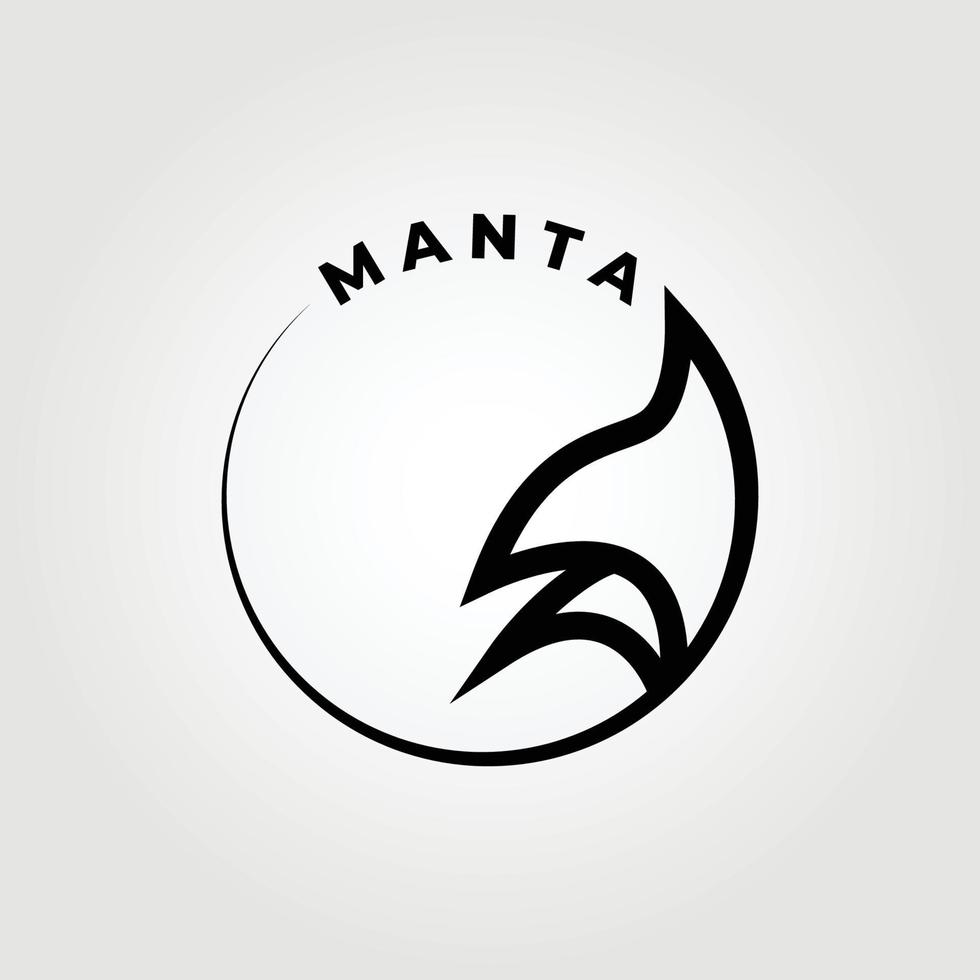 manta, stingray, manta fish logo vector illustration design graphique