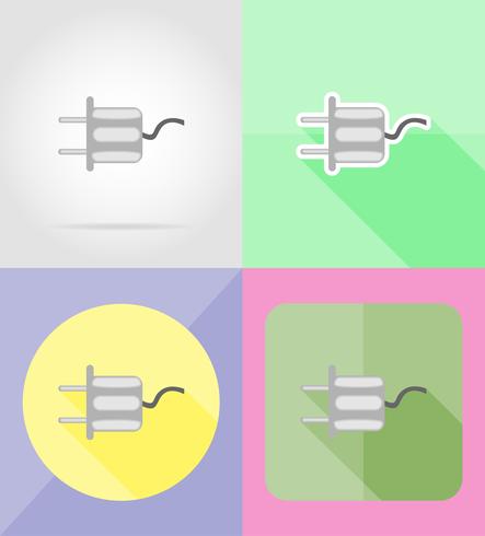 service power icons plats vector illustration