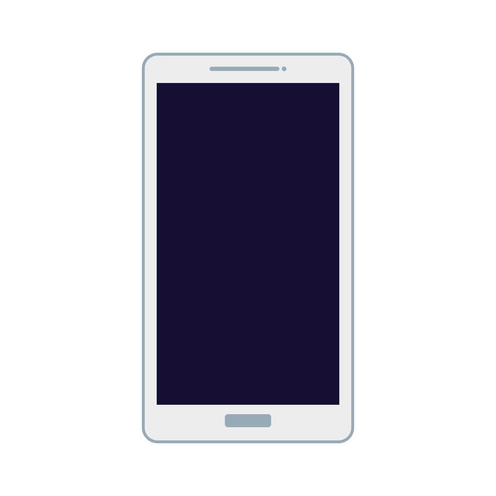 téléphone portable, smartphone sur fond blanc vecteur