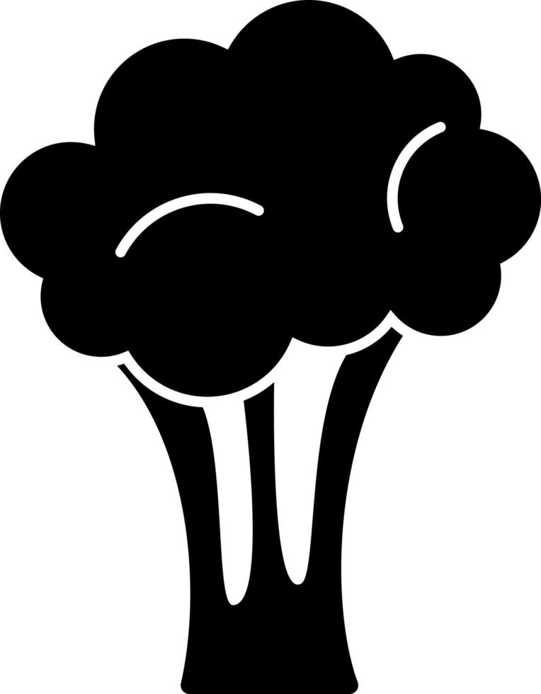 brocoli glyphe icône vecteur végétal