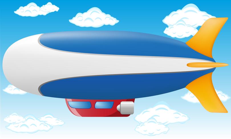 illustration vectorielle zeppelin vecteur