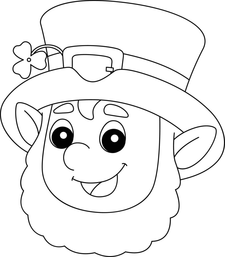 st. patricks day lutin coloriage pour les enfants vecteur