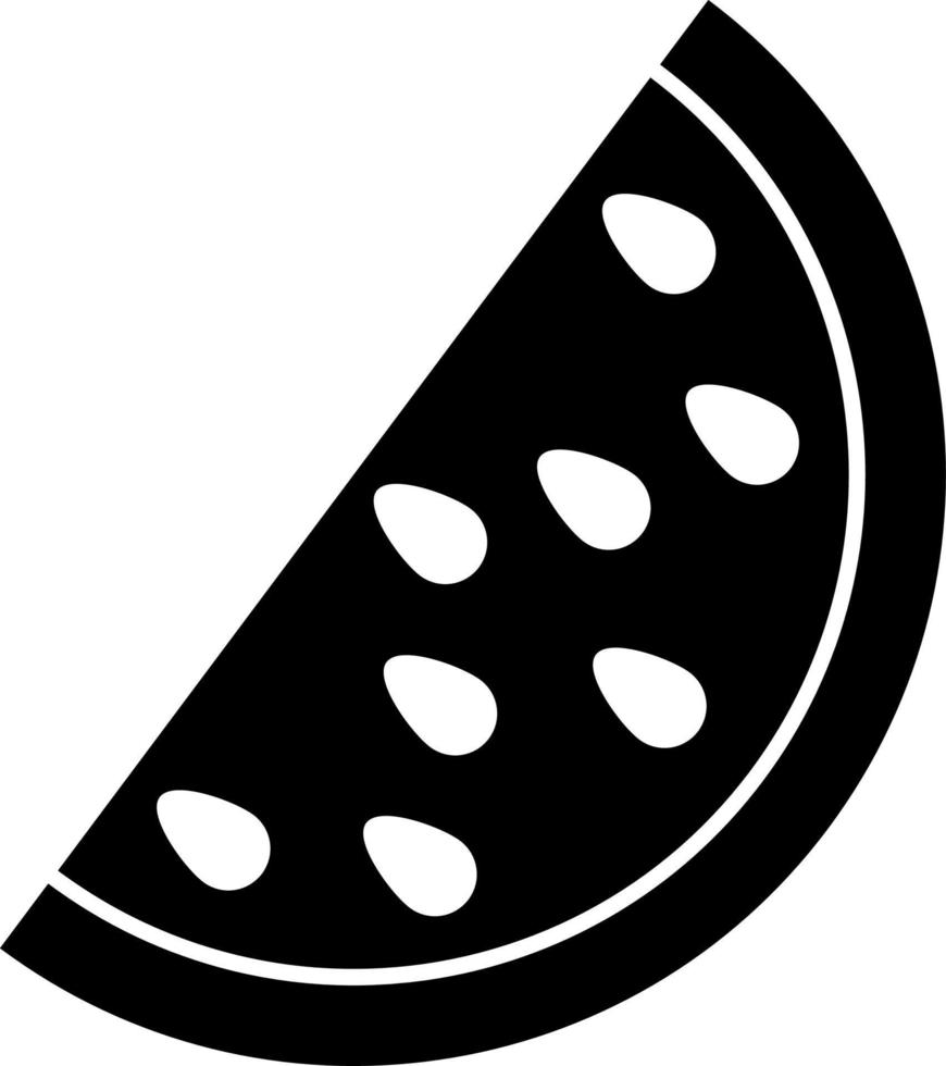 vecteur de fruits icône glyphe pastèque