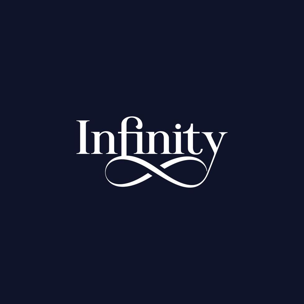 design unique, moderne et professionnel pour le symbole de l'infini vecteur