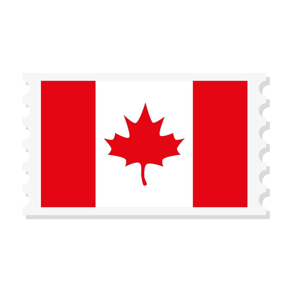 drapeau canadien de la conception de vecteur de bonne fête du canada