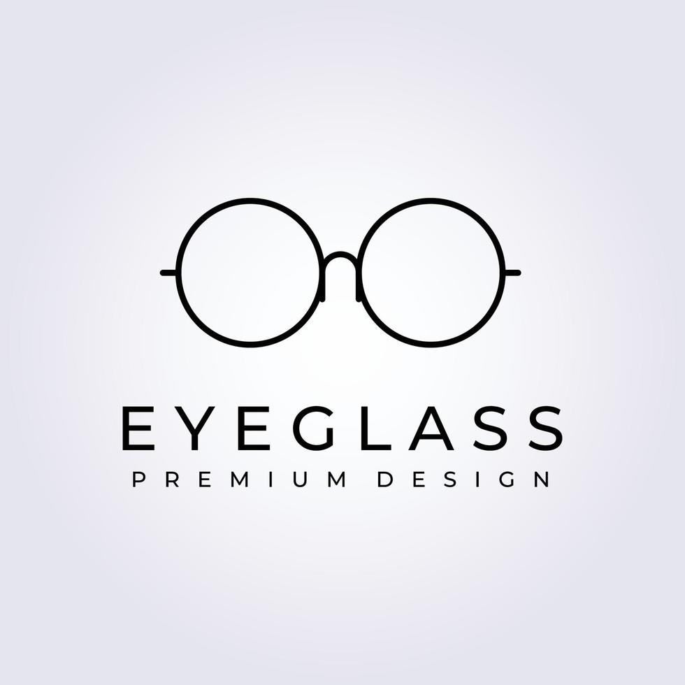 verre à oeil, lunettes logo vector illustration design graphique