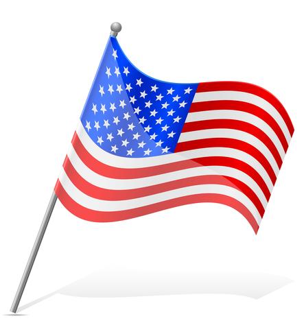 drapeau des États-Unis d&#39;Amérique vector illustration