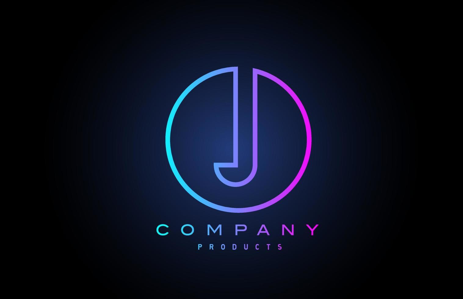 icône du logo j lettre alphabet. conception créative pour entreprise et entreprise vecteur