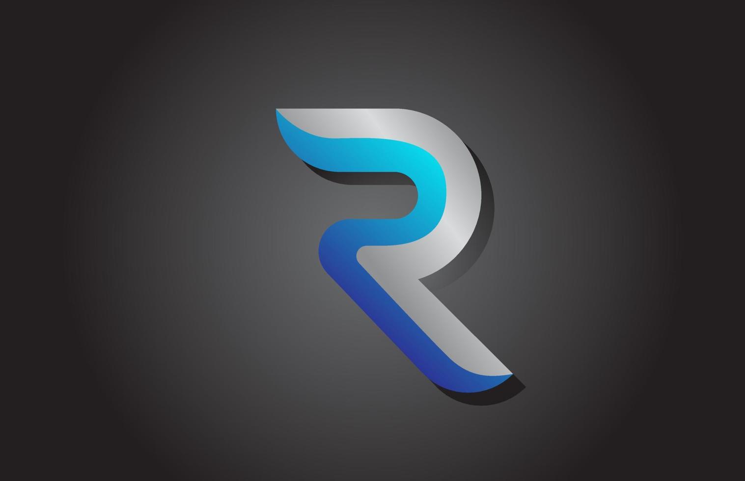 r icône du logo lettre alphabet. conception créative pour entreprise et entreprise vecteur