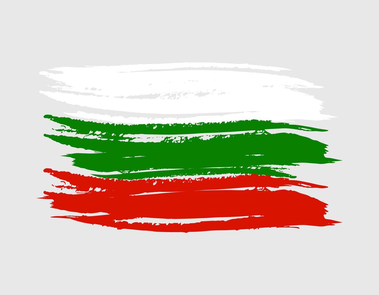 bulgarie europe pays drapeau vecteur arrière-plan icône aquarelle sec brosse encre texture illustration fête de l'indépendance célébration bannière