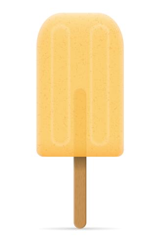 jus de crème glacée congelée sur illustration vectorielle bâton vecteur